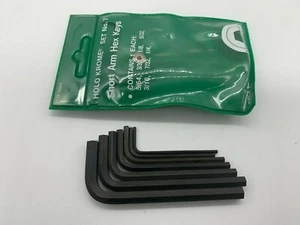 Holo Krome/Allen 56004 7-Piece Short Arm Hex Key Set, 5/64" To 1/4" - Picture 1 of 2