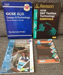 GCSE Design & Technology Mixed Revision Books x4 CGP, Collins, Pocket Posters - Picture 1 of 14