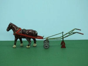 KAYRON A.V.H TOYS RARE VINTAGE 1948 FARM SERIES HORSE DRAWN 2 FURROW PLOUGH - Picture 1 of 9