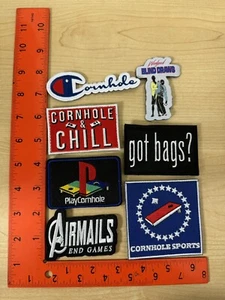 7 Cornhole Bags Bag (4 Inch) Patch Vel-cro Backing - Picture 1 of 5