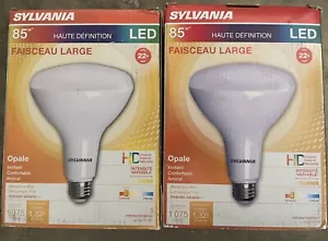 Sylvania BR40 85W LED Flood Light High Definition DIMMABLE Bulbs Pack of 2 - Picture 1 of 3