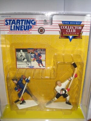 BRETT & BOBBY HULL 1996 COLLECTOR CLUB STARTING LINEUP ACHRYLIC CASE FREE SHIP! Foto 1 de 4