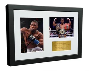 Signed Anthony Joshua Photo Photograph Autographed Boxing Picture Frame Gift G - Picture 1 of 2