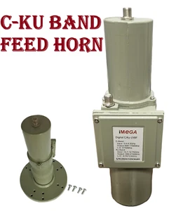 C-KU band COMBO LNBF DUAL Wideband-UNIVERSAL 3.4-4.2GHz Satellite LNB FEEDHORN - Picture 1 of 8