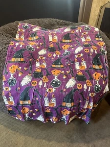 Halloween Pumpkin Fall Flannel Fleece Throw Blanket Spooky Cats  - Picture 1 of 7