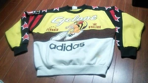 Felpa Adidas vintage anni 80 ciclone ciclismo Flushin 948 maglione multicolore L - Foto 1 di 12