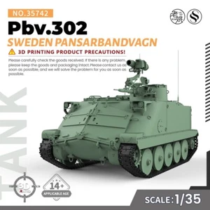 SSMODEL WOT SS742 V1.9 1/3525mm Kit Modelo Militar Suecia Pansarbandvagn Pbv.302 - Imagen 1 de 5
