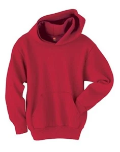 Hanes Youth Sweatshirt Pullover Red Hoodie ComfortBlend EcoSmart Unisex Size XL - Picture 1 of 3