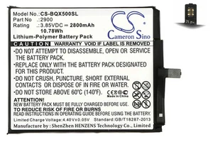 BATTERIE 2800mAh Type 2900 For bq aquaris X5, Aquaris X5 Cyanogen Edition - Picture 1 of 1