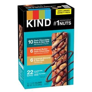 KIND Nut Bar, Variety Pack, 1.4 oz, 22-count - Picture 1 of 3