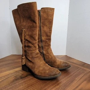 Born Beckett Reitstiefel braun rost abgenutzt Leder Damengröße 7M neu ohne Karton - Bild 1 von 10