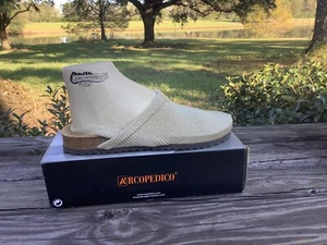 Arcopedico CLOSE Beige Nylon Clog, Size US 6.5, EU 37 - Picture 1 of 4