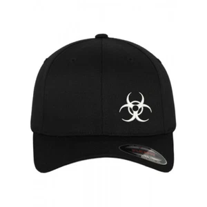 Sombrero gorra de ajuste flexible bordado símbolo tribal riesgo biológico Flexfit con nombre personal - Imagen 1 de 6