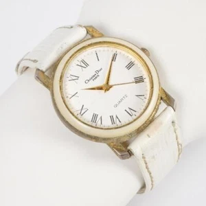 Reloj de pulsera Christian Dior de cuarzo blanco para mujer AA1688K vintage *PARA REPARACIÓN* - Imagen 1 de 6