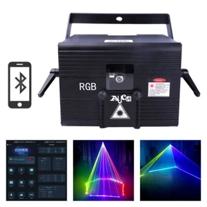 IOS & Android App 8W 30Kpps RGB iLDA DMX Animation Stage Projector Laser Lights - Picture 1 of 12