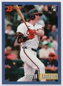 Heston Kjerstad 2024 Topps Throwback Thursday Blue #73 02/10 RC 1993 Bowman - Imagen 1 de 2