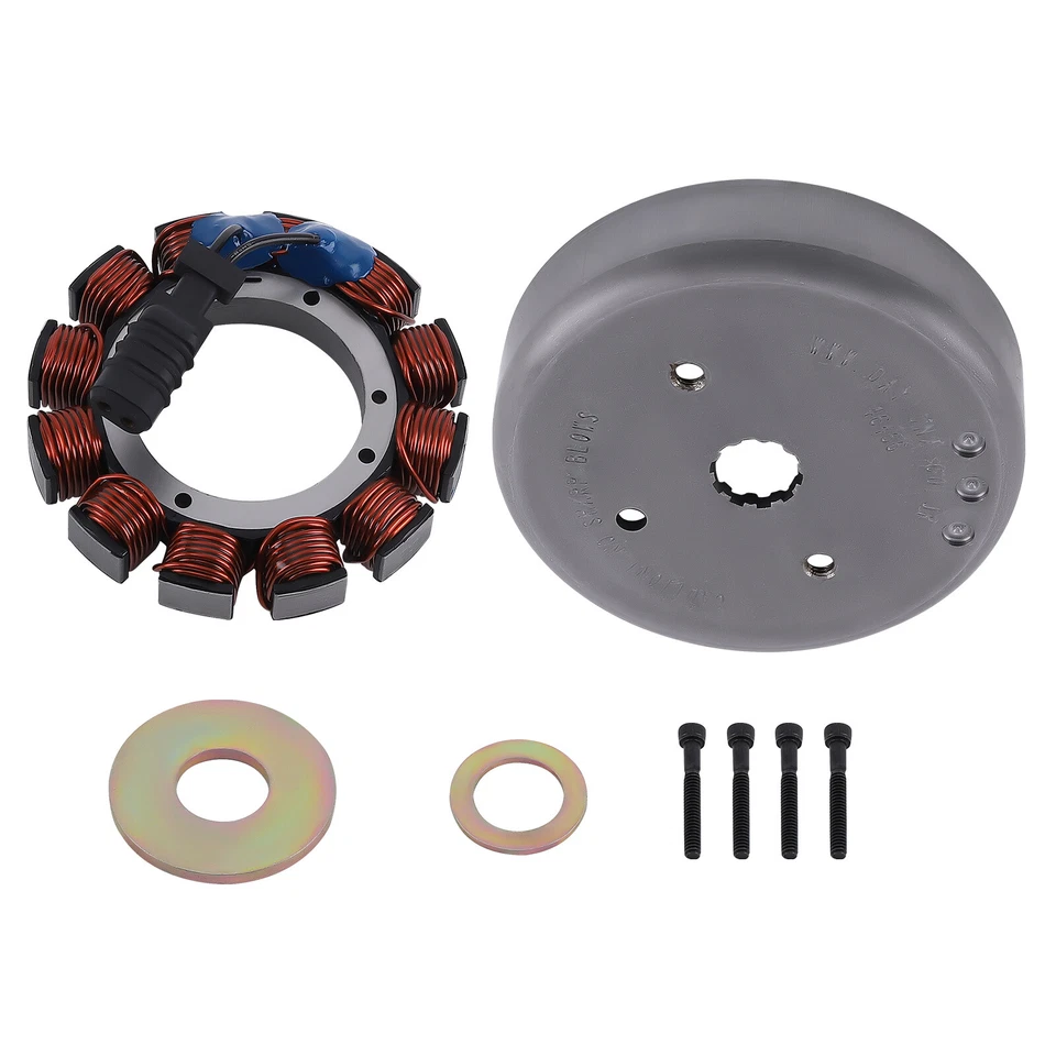Estator y rotor para Harley-Davidson Dyna Electra Glide 32A 12V 29970 29956 29957 Foto 1 de 4