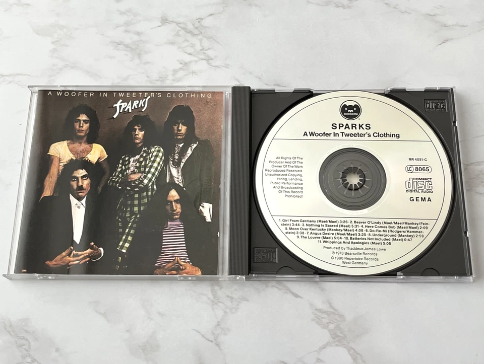 Sparks A Woofer In Tweeter's Clothing CD WEST GERMANY 1990 Repertoire RR 4051-C Foto 1 de 4