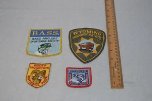 Patches BASS Anglers Sportsman Society Luhr Jensen Rocky Mountain Park Wyoming - Picture 1 of 3
