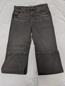 Boy's NWT Cherokee Black Relaxed Bootcut Jeans Tag Size 16 Measures 31.5x29.5 - Picture 1 of 11