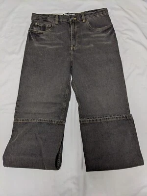 Pantalones de mezclilla Cherokee negros relajados bootcut para niños nuevos con etiquetas talla 16 medidas 31,5 x 29,5 Foto 1 de 4