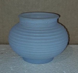 3 1/2 Zoll Glaskugel/Schatten Lt blau mattiert orientalische Laterne Form 3 1/8 Zoll Monteur - Bild 1 von 9