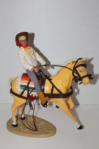 GABRIEL LONE RANGER RARE BANJO HORSE W/DAN REID FIGURES WITH ACCESSORIES COWBOY Cover