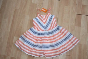NWT GIRLS GYMBOREE SZ 4 DRESS ORANGE CUTE ON THE COAST - Picture 1 of 4