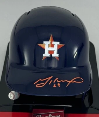 Astros WS Champion JOSE ALTUVE Signed Rawlings Baseball Mini Helmet AUTO - BAS - Image 1 of 2
