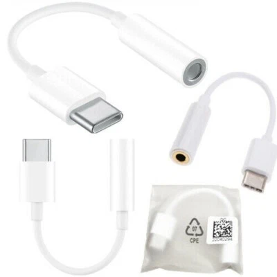 Genuine Headphone Jack Adapter for Huawei P30 P20 Pro Lite / OnePlus 8T 7 Pro 6 - Image 1 of 3