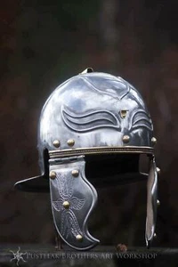 18 Gauge Steel Medieval Roman Gallic Helmet - Picture 1 of 5