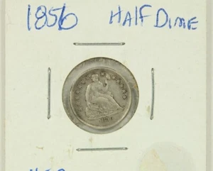 1856 Seated Liberty Half Dime : Very Fine VF - Picture 1 of 2