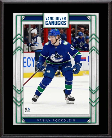 Vasily Podkolzin Vancouver Canucks 10.5" x 13" Sublimated Player Plaque Cover