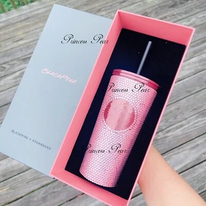 Starbucks Thailand 2023 SS Blackpink rhinestone coldcup 473ml US Seller - Picture 1 of 7