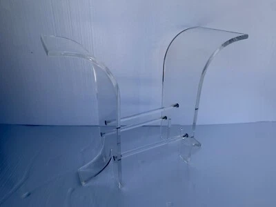 Base de mesa consola Lucite Wing Panel vintage Foto 1 de 4