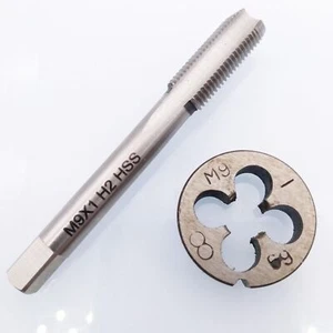 HSS M9 x 1mm Plug Tap & M9 x 1mm Die CNC Metric Taper Thread Right Hand - Picture 1 of 7