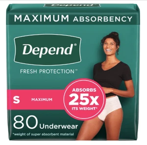 Depend Fresh Protection Adult Incontinence & Postpartum Bladder Leak Underwear - Picture 1 of 18