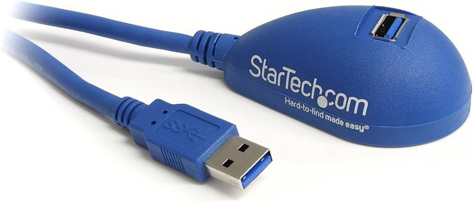 StarTech.com 5ft Desktop SuperSpeed USB 3.0 5Gbps Extension Cable - USB3SEXT5DSK - Image 1 of 4