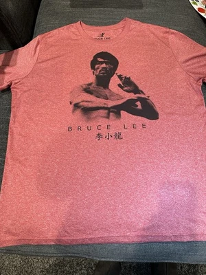 Camisa Bruce Lee Para Hombres 2XL Roja Artes Marciales Gráfica Camiseta Estilo Vintage Foto 1 de 4