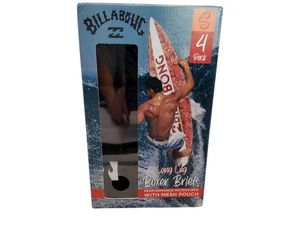 Billabong Mens Long Leg Boxer Briefs 4-Pack Performance Microfiber With Mesh Pou - Picture 1 of 5