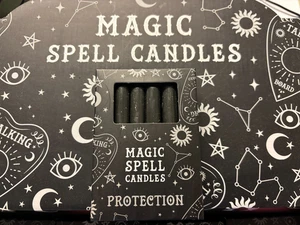 Schutzkerzen, 12 Stück, ca. 10 cm, Schwarz - Bild 1 von 2