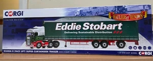 Corgi CC13747 Scania R Face Lift Super Curtainside Trailer Eddie Stobart 1:50 - Picture 1 of 12