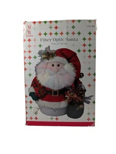 Vintage Merry Brite Fiber Optic Santa Claus Illuminated Display Figure Lights Up - Picture 1 of 11