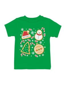 Festive Christmas Cookie Design Youth's T-shirt - Picture 1 of 6