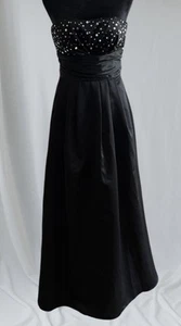 Nordstrom Jump Apparel Black Full Length Prom Dress Gown Size 3/4 $149 Retail - Picture 1 of 10