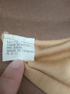 Lancaster Hat Women's Fedora Beige Wool Creased Dome And Band Made in USA - Picture 1 of 9