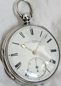 Benson Fusee Pocket Watch Silver Gents *FULL WORKING ORDER *1871* London. - Picture 1 of 17