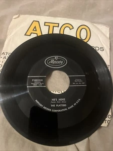 45 RPM Record The PLATTERS I'm Sorry / He's Mine - Picture 1 of 2