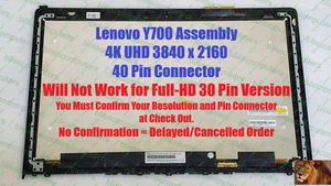 LQ156D1JX03 UHD Ekran dotykowy LCD Lenovo Ideapad Y700 Touch-15ISK 80NW002DUS - Zdjęcie 1 z 6