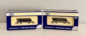 Vagones Dapol calibre N NB-033B y NB-033C Dogfish librea oxidada - Imagen 1 de 3